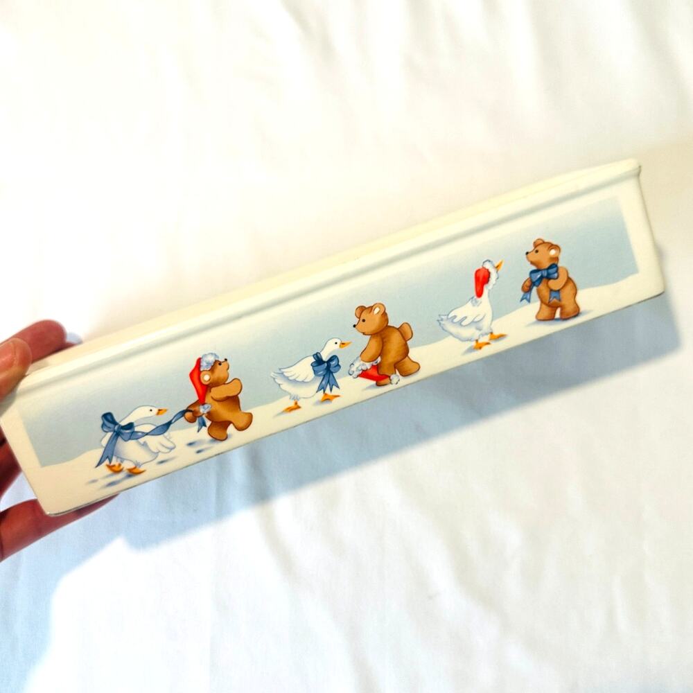 Vintage 1988 House Of Lloyd Christmas Quacker Dish Cracker Tray (NO BOX)